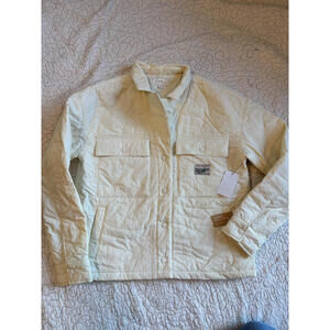 Roark women's Quilted Jacket Cream Beige Size Medium